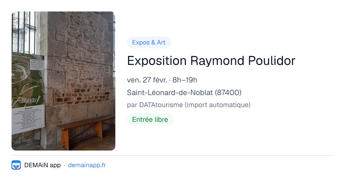 Exposition Raymond Poulidor — Saint-Léonard-de-Noblat