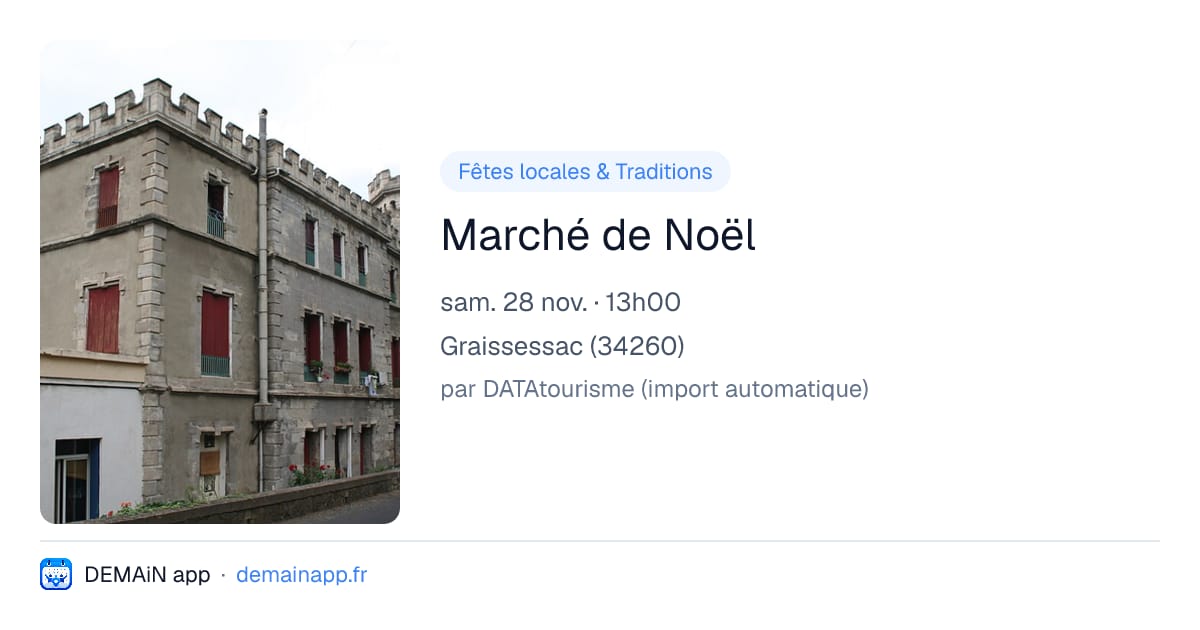 Marché de Noël — Graissessac