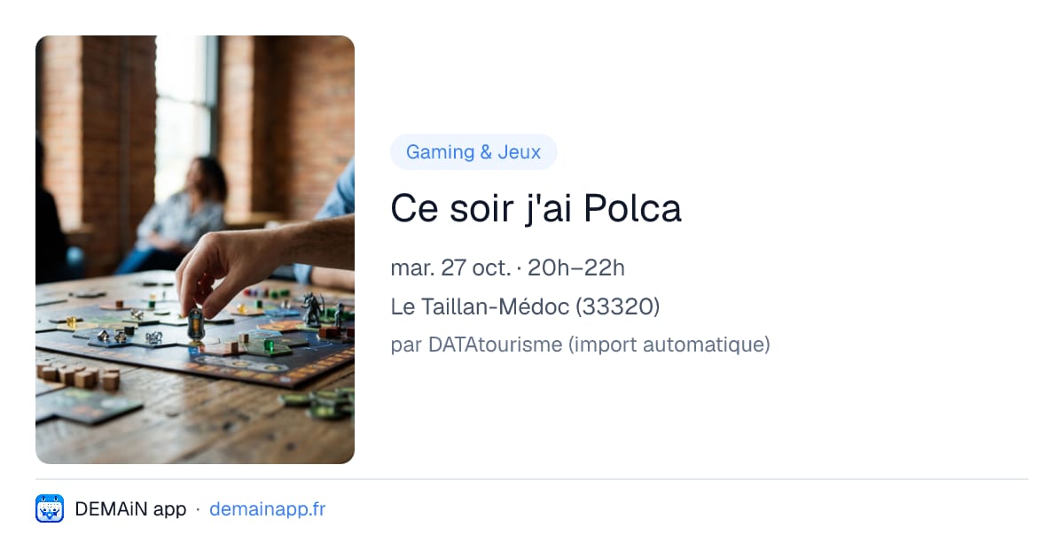 Ce soir j'ai Polca — Le Taillan-Médoc