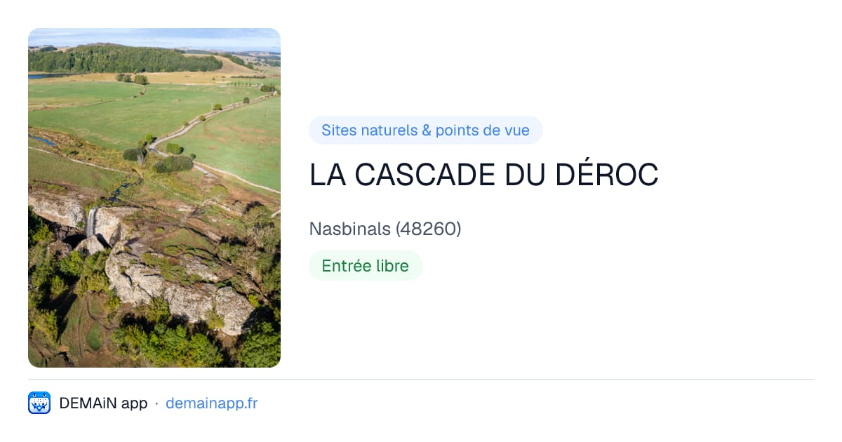 LA CASCADE DU DÉROC — Nasbinals