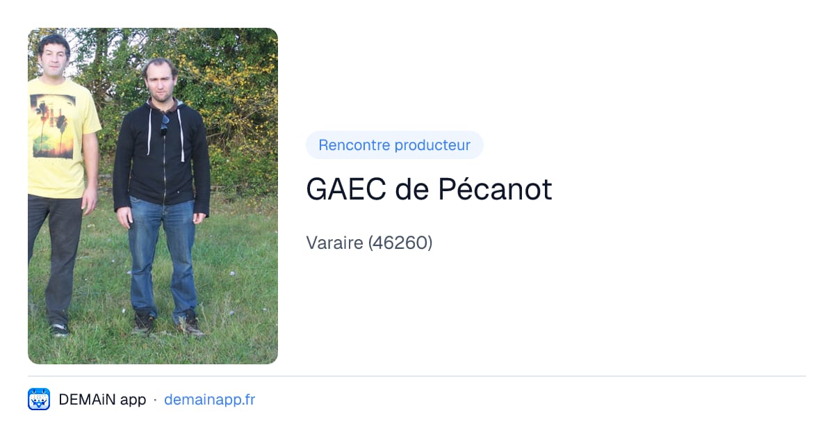 GAEC de Pécanot — Varaire