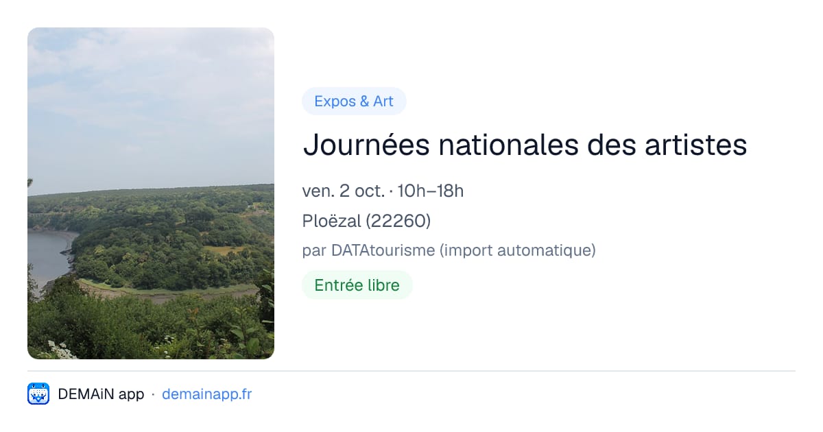 Journées nationales des artistes — Ploëzal