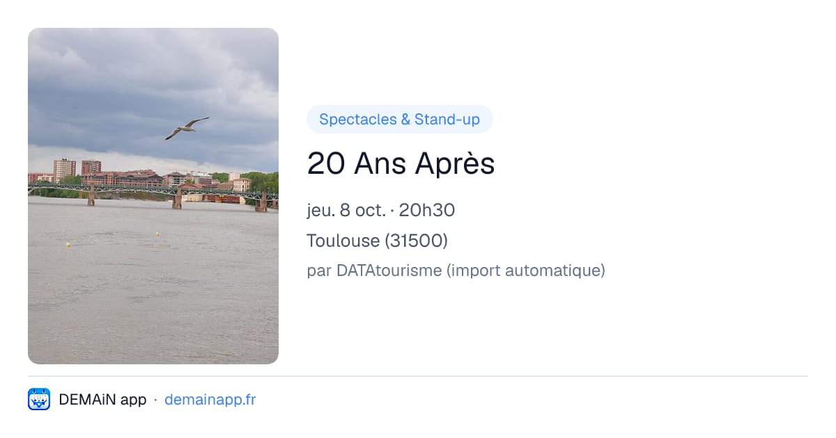 20 Ans Après — Toulouse