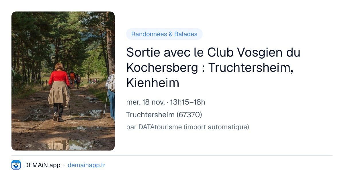 Sortie avec le Club Vosgien du Kochersberg : Truchtersheim, Kienheim — Truchtersheim
