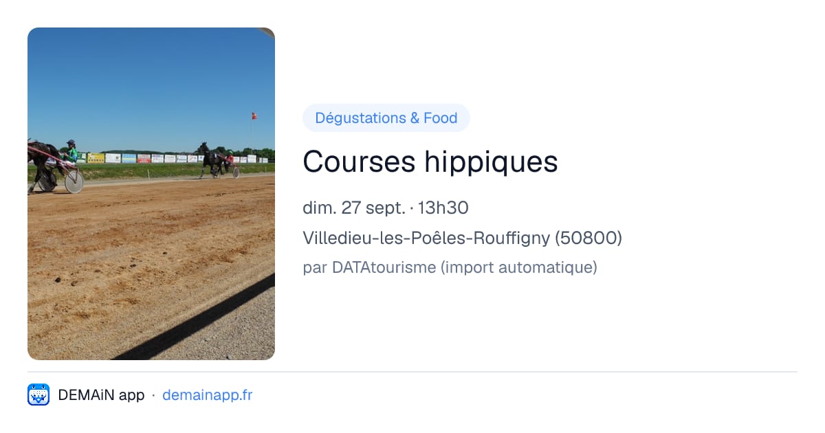 Courses hippiques — Villedieu-les-Poêles-Rouffigny
