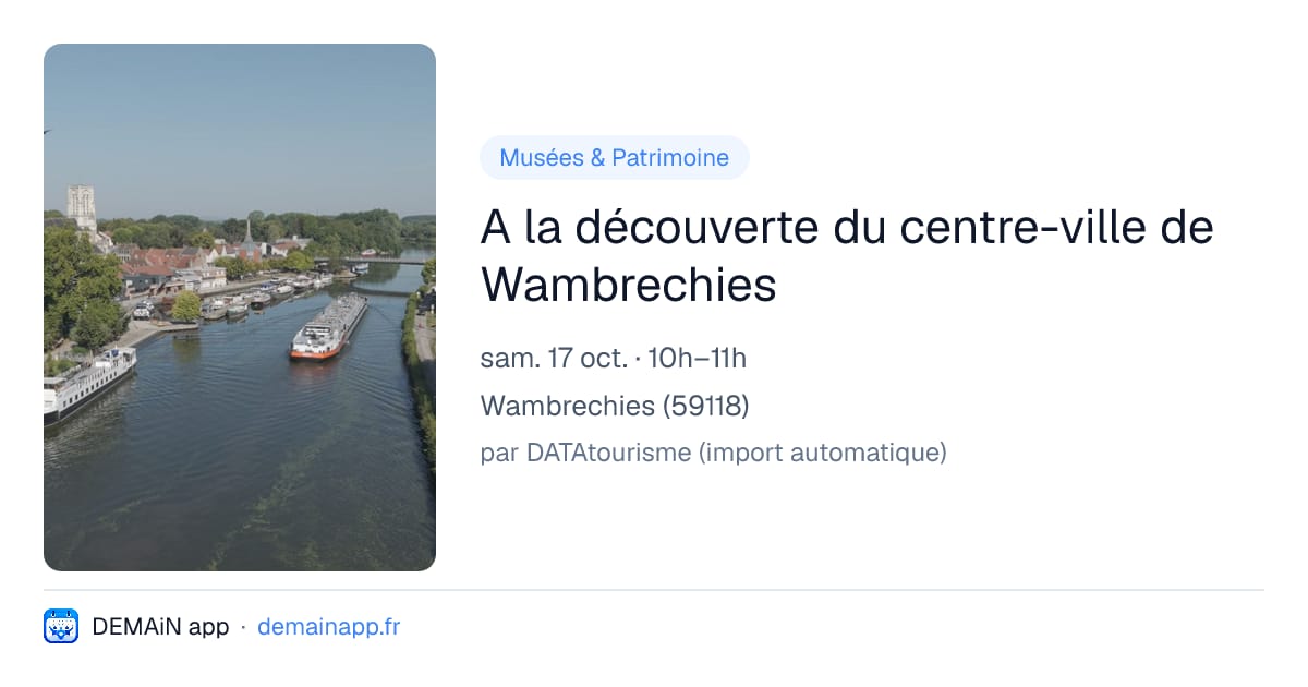 A la découverte du centre-ville de Wambrechies — Wambrechies
