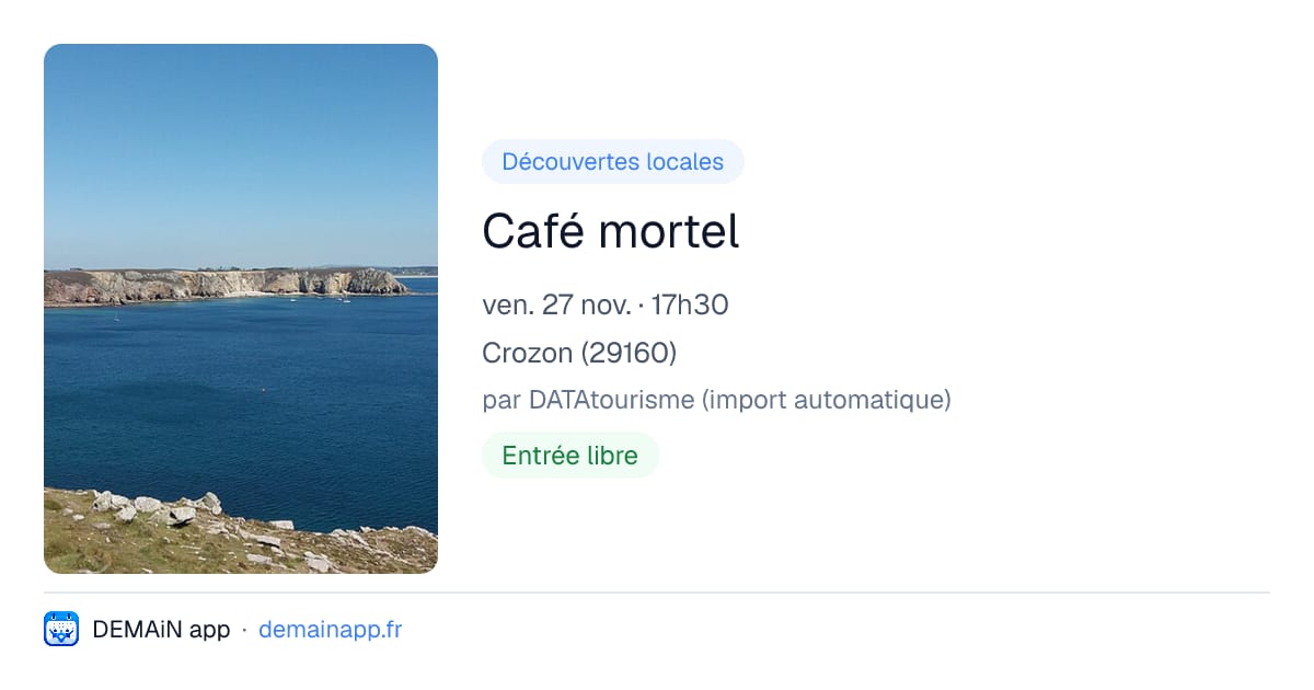 Café mortel — Crozon