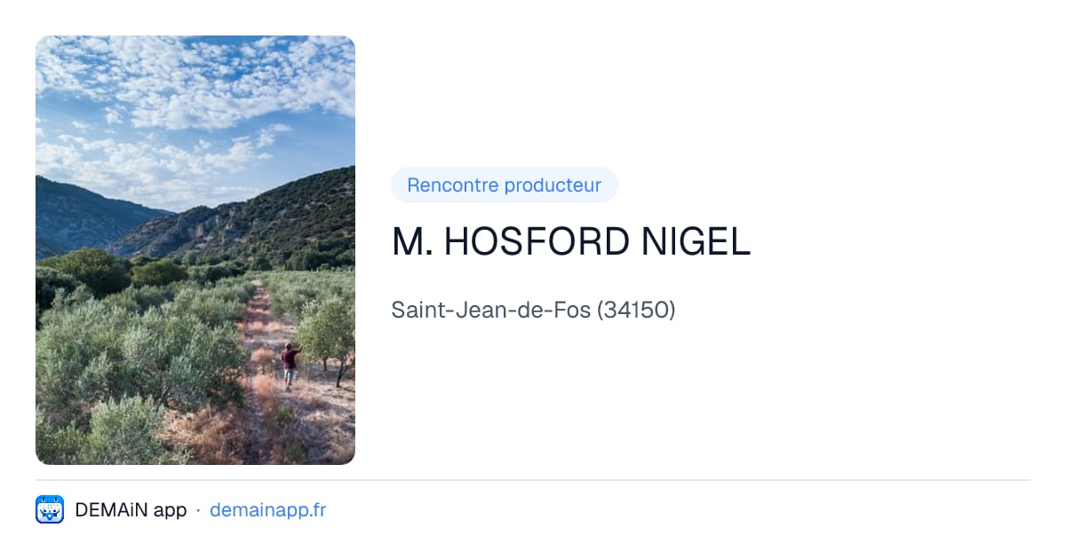 M. HOSFORD NIGEL — Saint-Jean-de-Fos