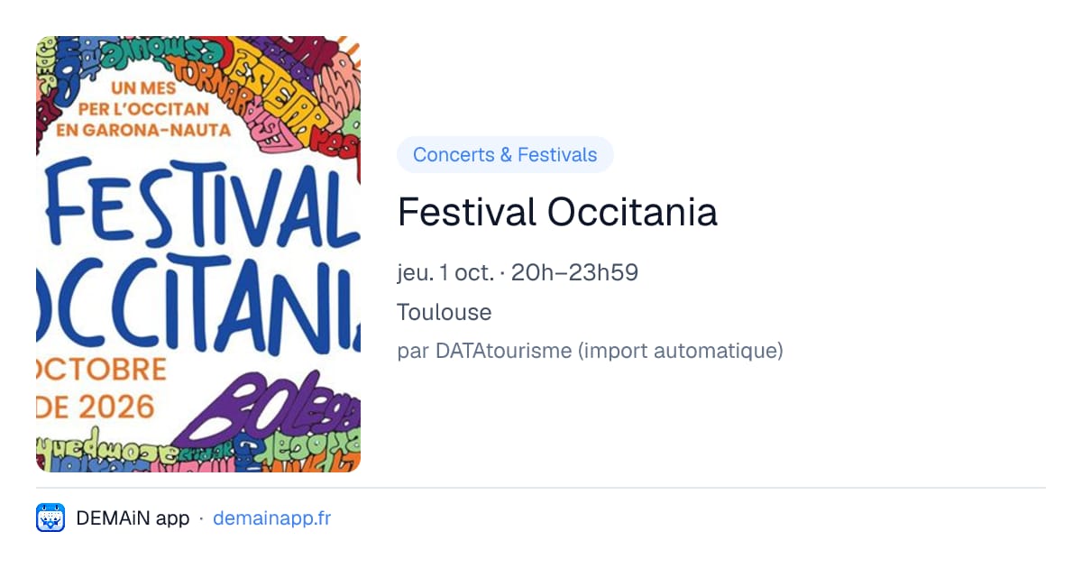 Festival Occitania — Toulouse
