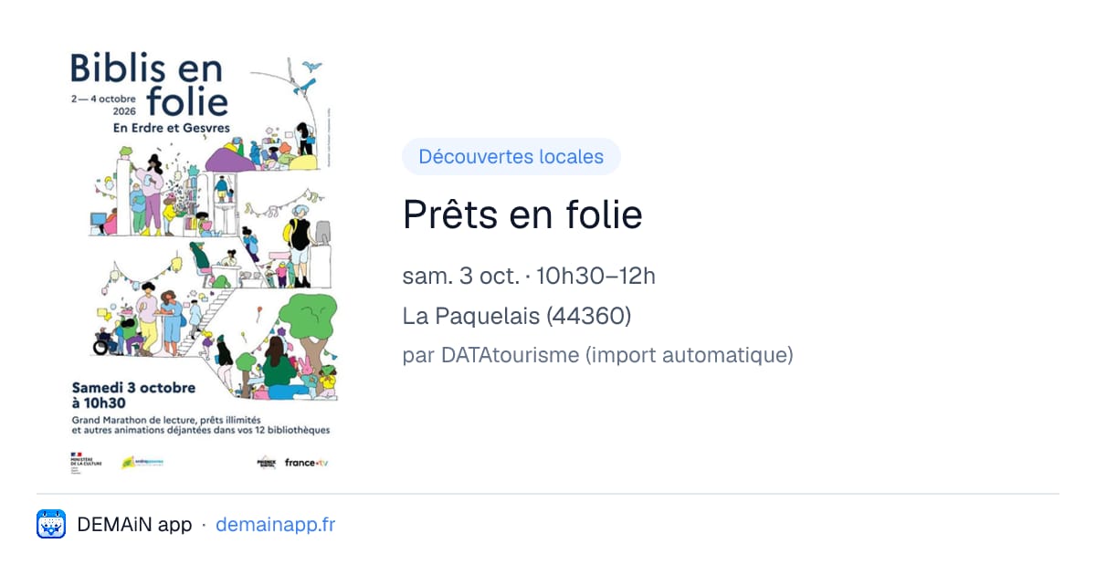 Prêts en folie — La Paquelais