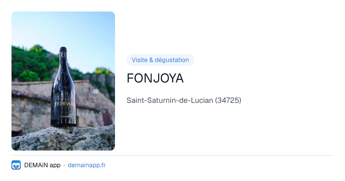 FONJOYA — Saint-Saturnin-de-Lucian
