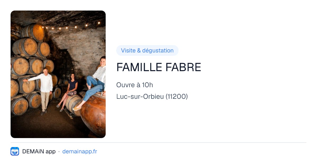 FAMILLE FABRE — Luc-sur-Orbieu