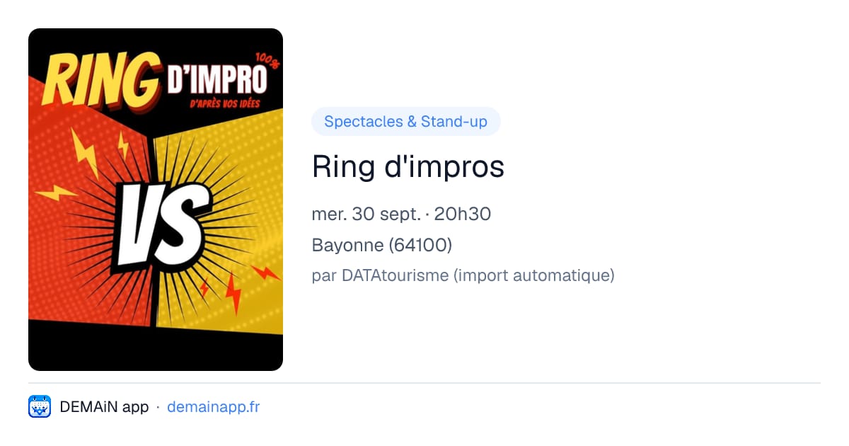 Ring d'impros — Bayonne