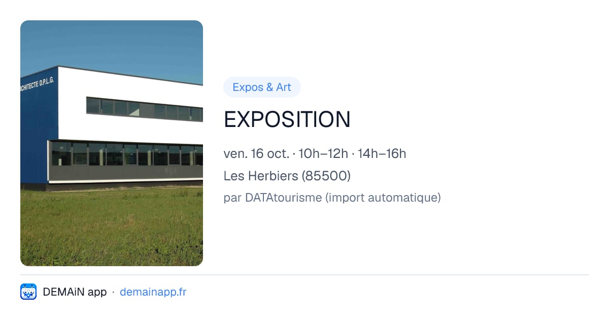 EXPOSITION — Les Herbiers