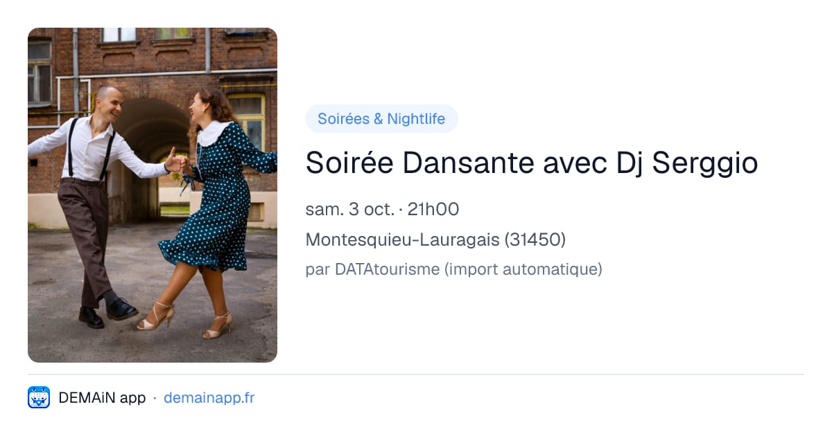 Soirée Dansante avec Dj Serggio — Montesquieu-Lauragais