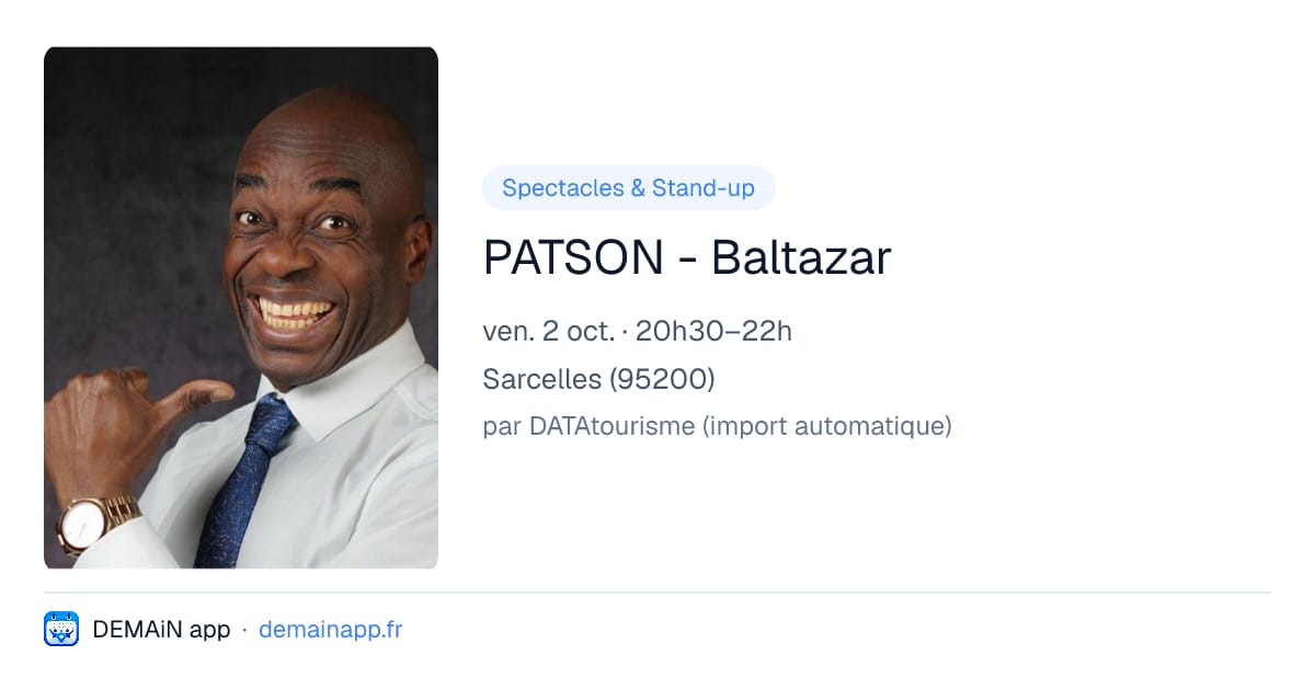 PATSON - Baltazar — Sarcelles
