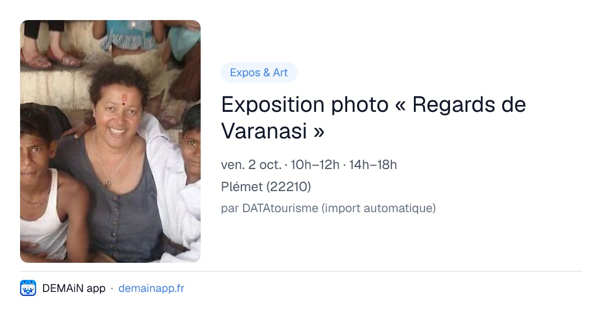 Exposition photo « Regards de Varanasi » — Plémet