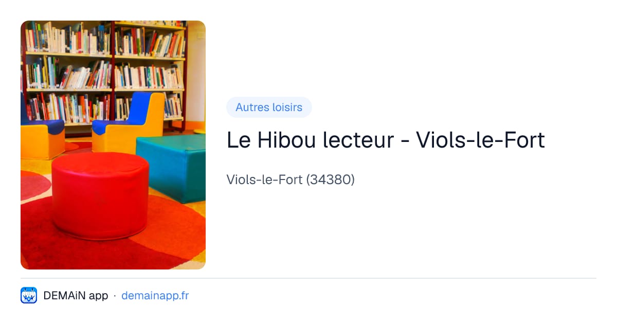 Le Hibou lecteur - Viols-le-Fort — Viols-le-Fort