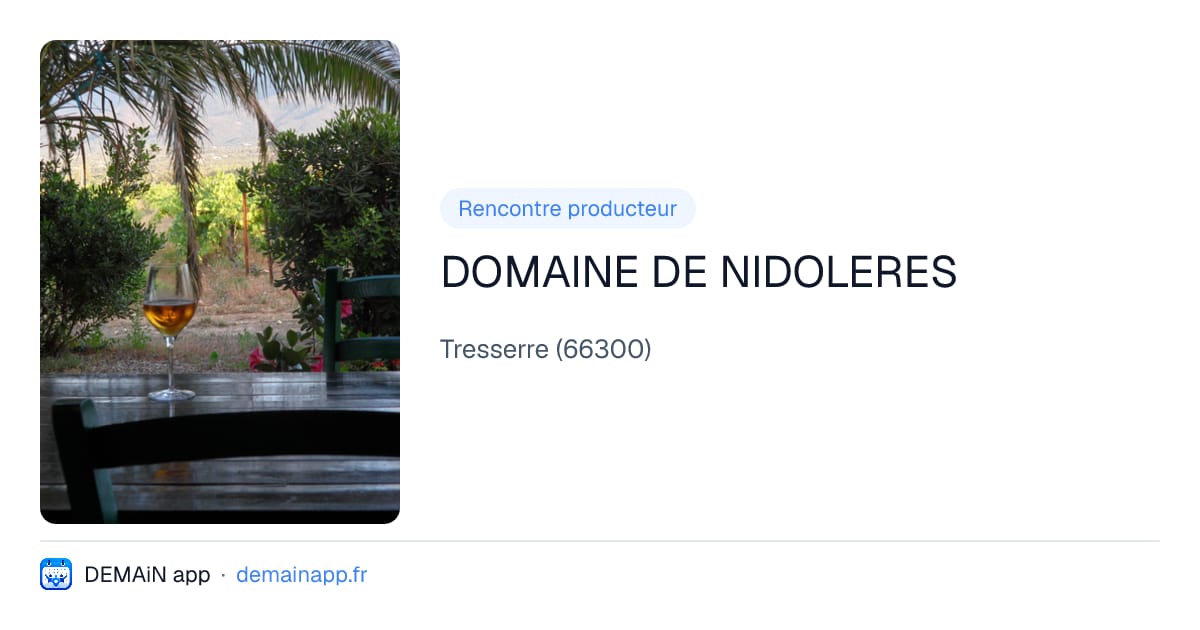 DOMAINE DE NIDOLERES — Tresserre