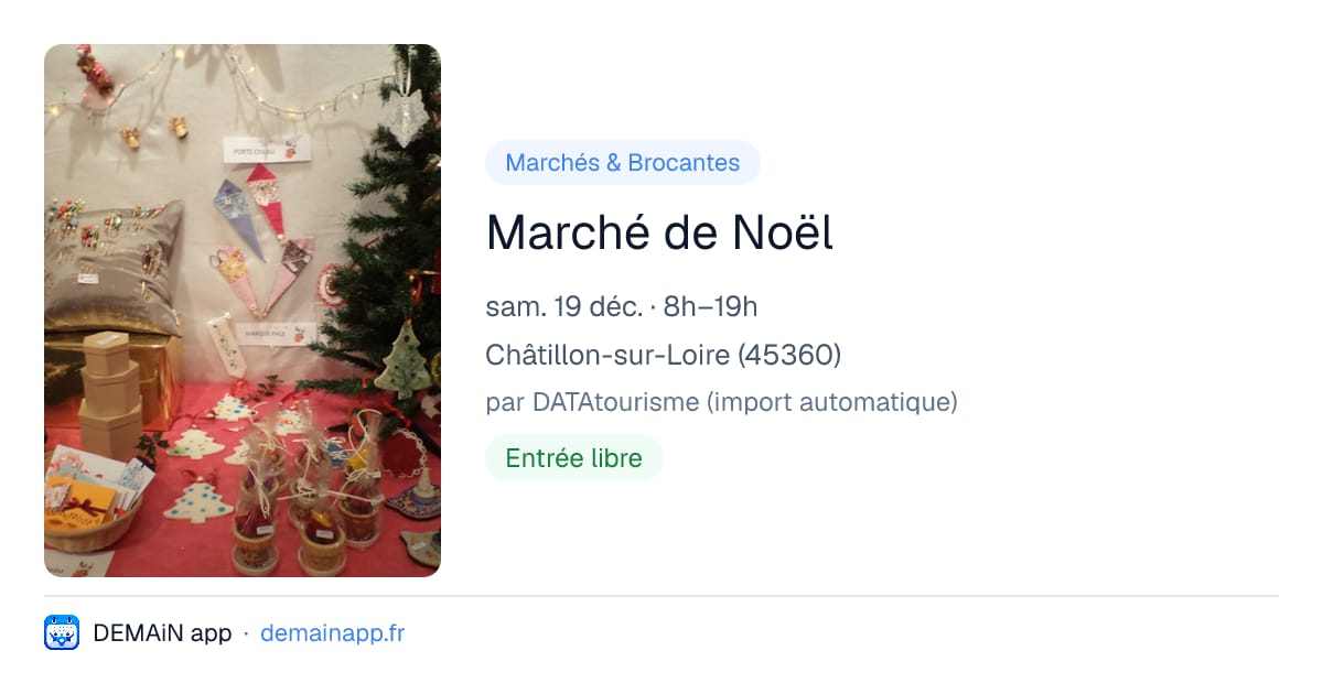 Marché de Noël — Châtillon-sur-Loire