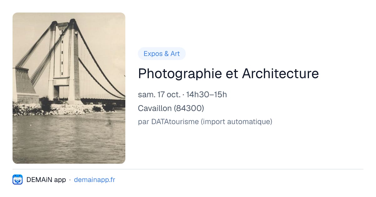 Photographie et Architecture — Cavaillon