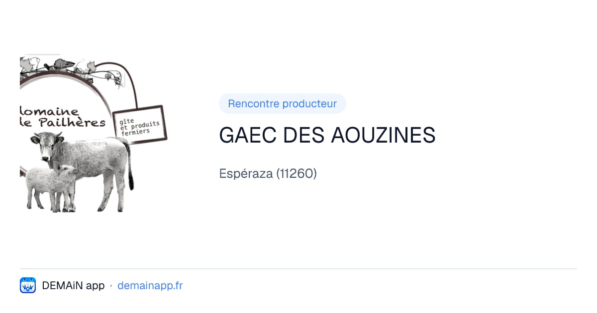 GAEC DES AOUZINES — Espéraza