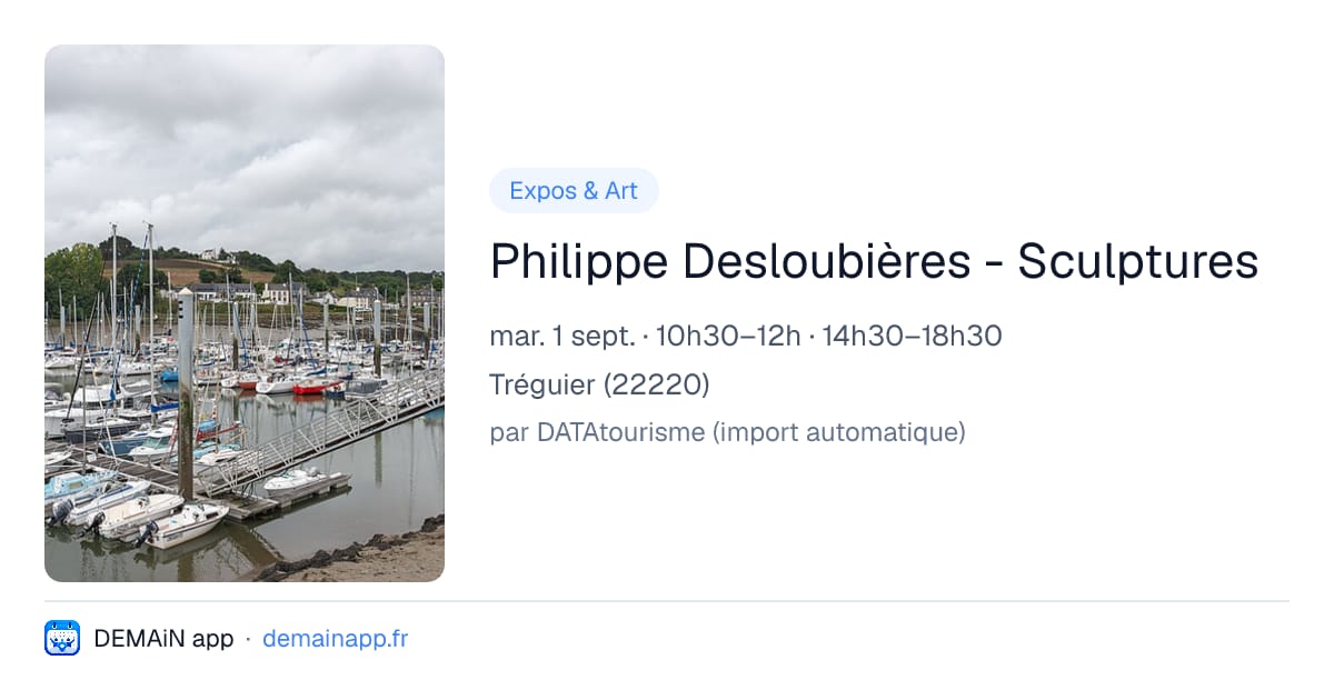 Philippe Desloubières - Sculptures — Tréguier