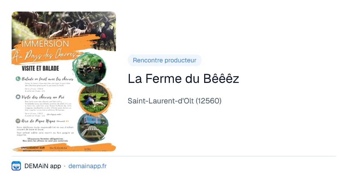 La Ferme du Bêêêz — Saint-Laurent-d'Olt