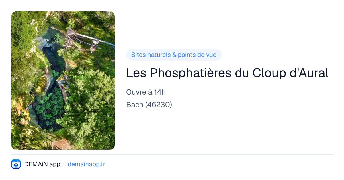 Les Phosphatières du Cloup d'Aural — Bach