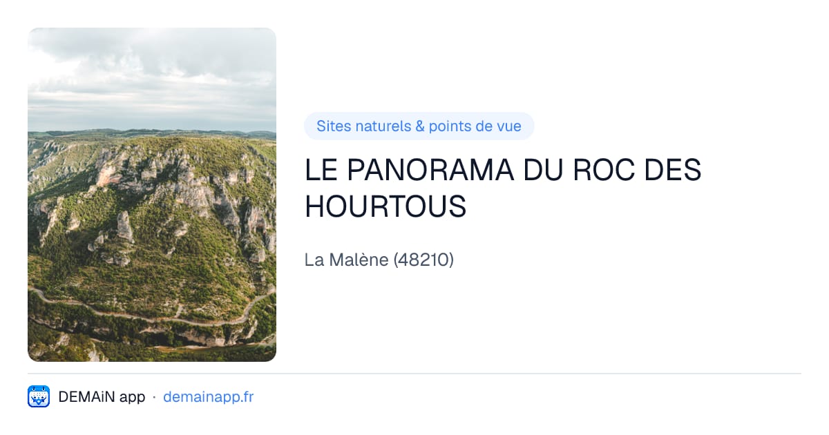 LE PANORAMA DU ROC DES HOURTOUS — La Malène
