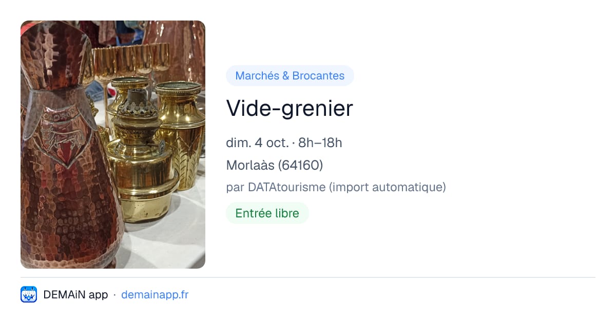 Vide-grenier — Morlaàs