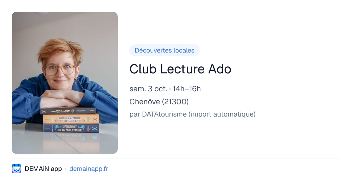 Club Lecture Ado — Chenôve