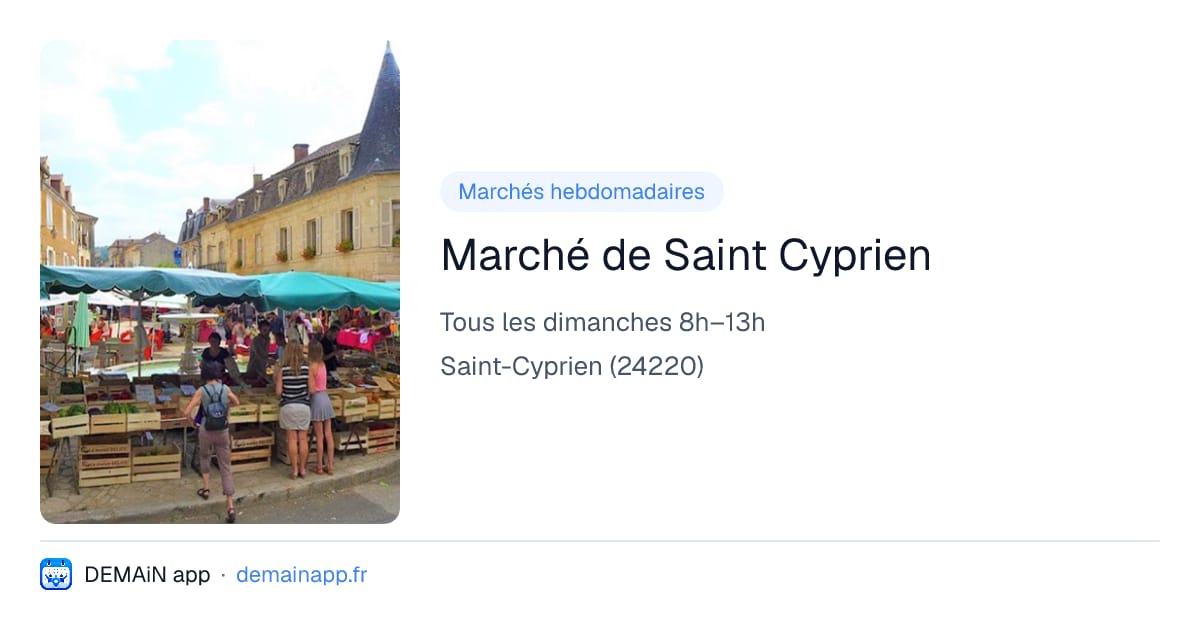 Marché de Saint Cyprien — Saint-Cyprien