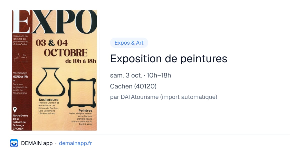 Exposition de peintures — Cachen