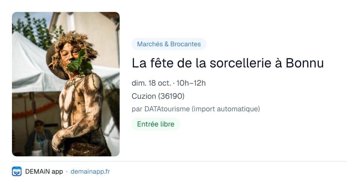 La fête de la sorcellerie à Bonnu — Cuzion