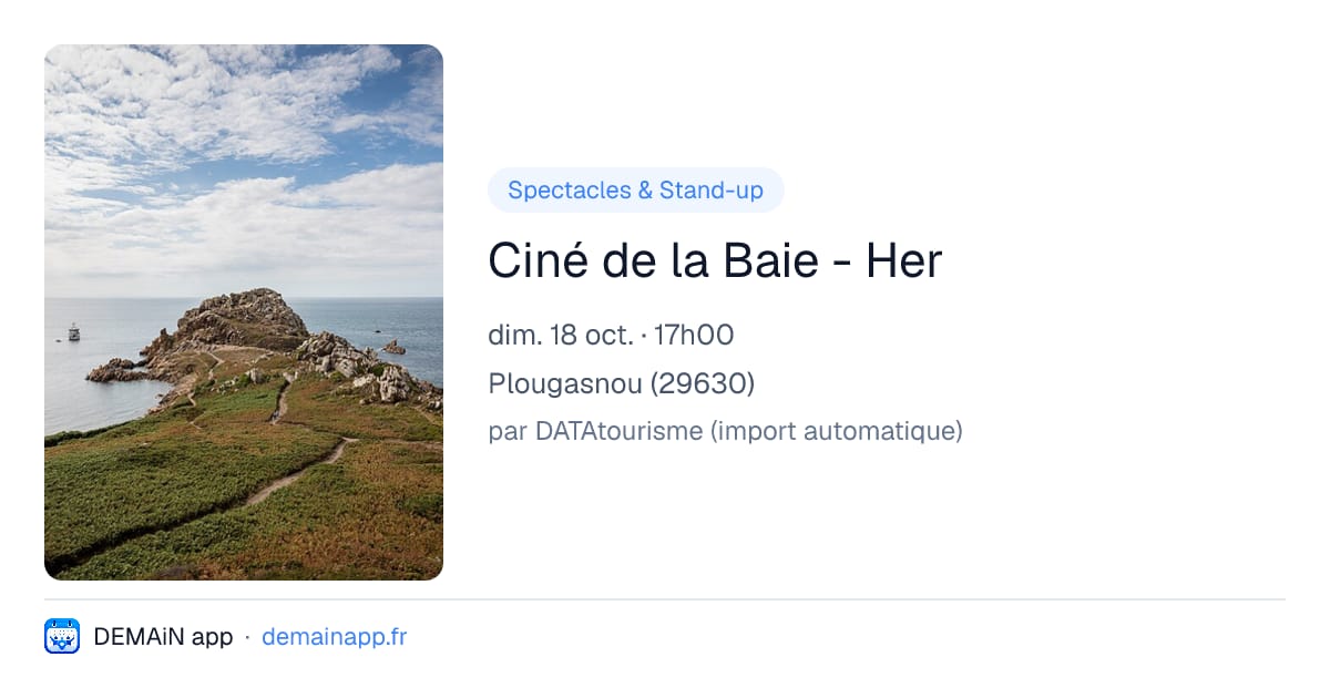 Ciné de la Baie - Her — Plougasnou