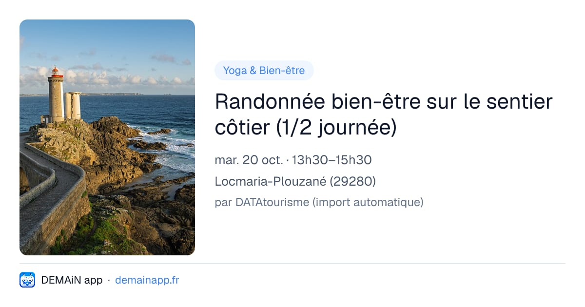 Randonnée bien-être sur le sentier côtier (1/2 journée) — Locmaria-Plouzané