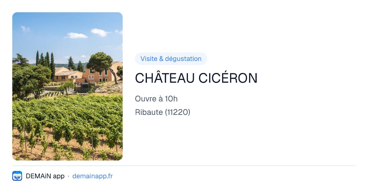 CHÂTEAU CICÉRON — Ribaute