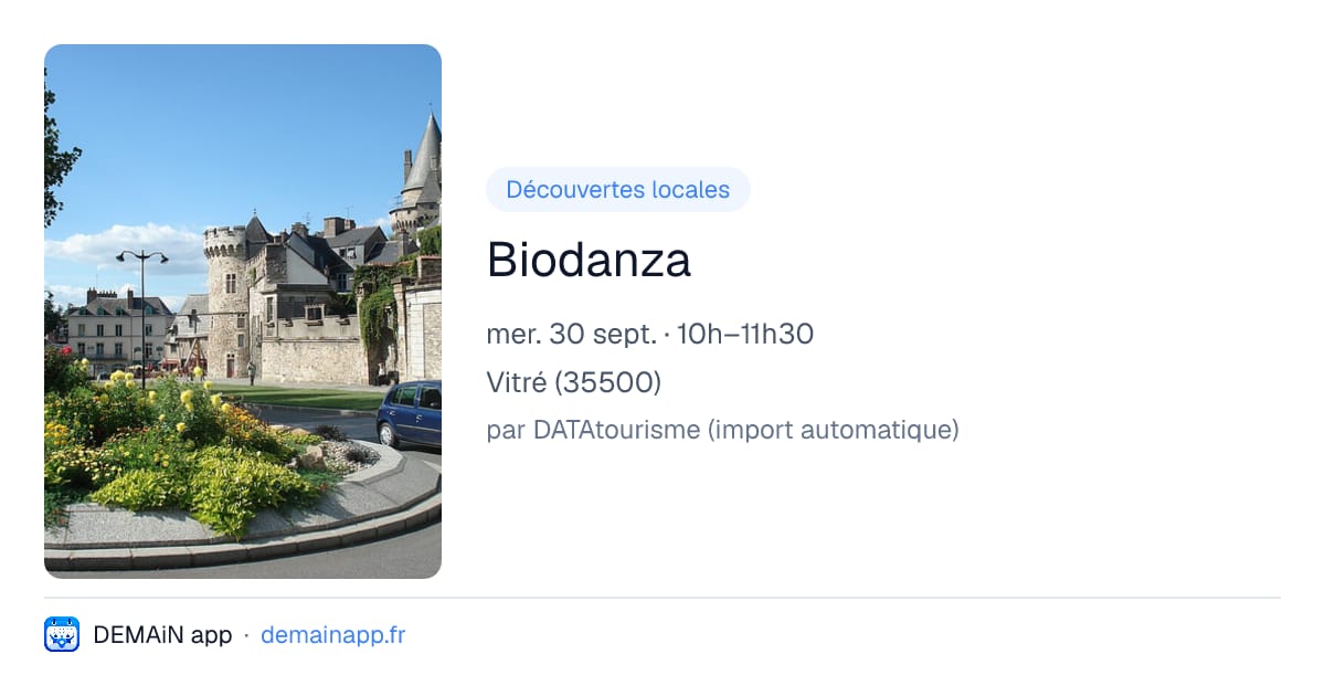 Biodanza — Vitré