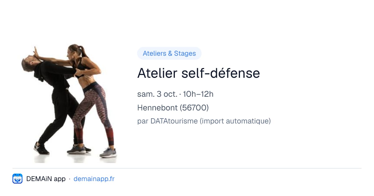 Atelier self-défense — Hennebont