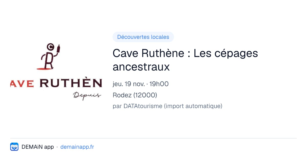 Cave Ruthène : Les cépages ancestraux — Rodez