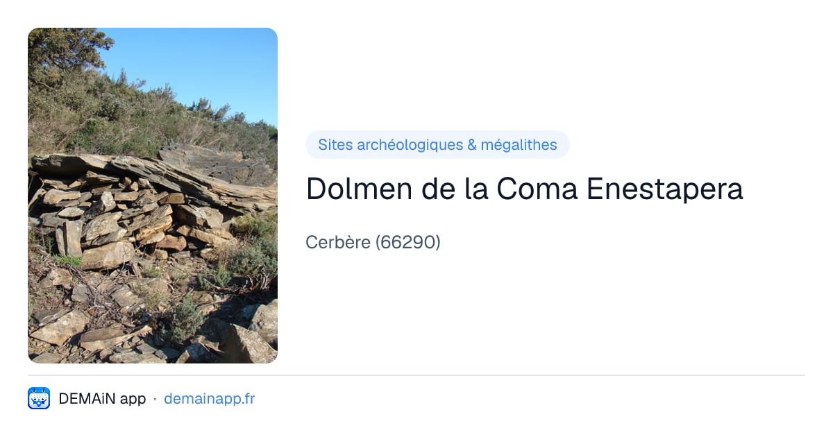Dolmen de la Coma Enestapera — Cerbère