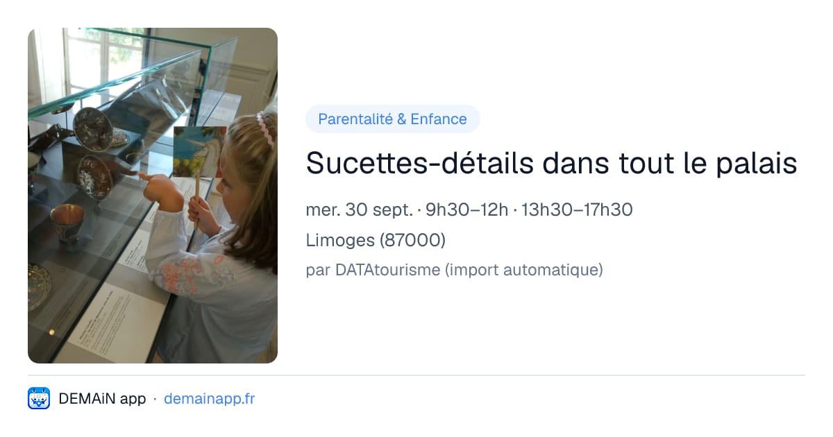 Sucettes-détails dans tout le palais — Limoges