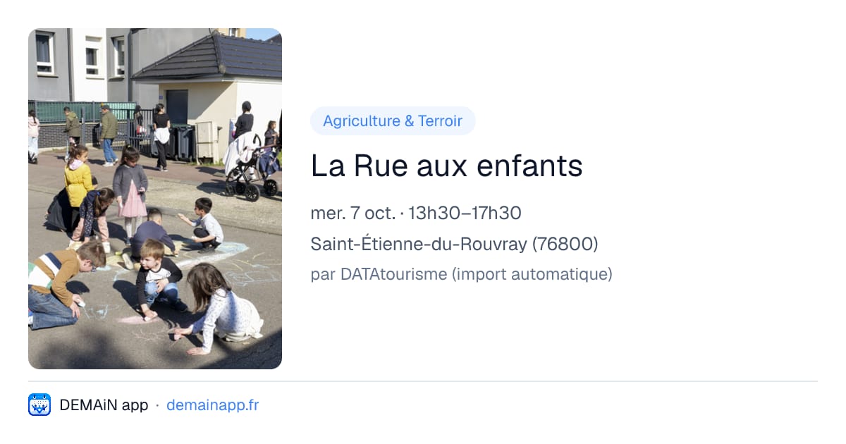 La Rue aux enfants — Saint-Étienne-du-Rouvray