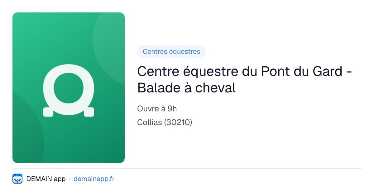 Centre équestre du Pont du Gard - Balade à cheval — Collias