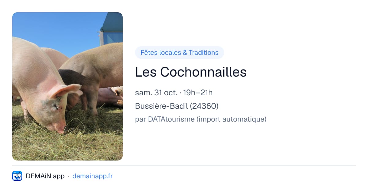 Les Cochonnailles — Bussière-Badil