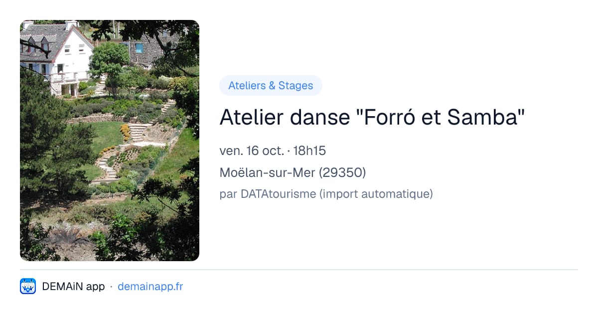 Atelier danse "Forró et Samba" — Moëlan-sur-Mer