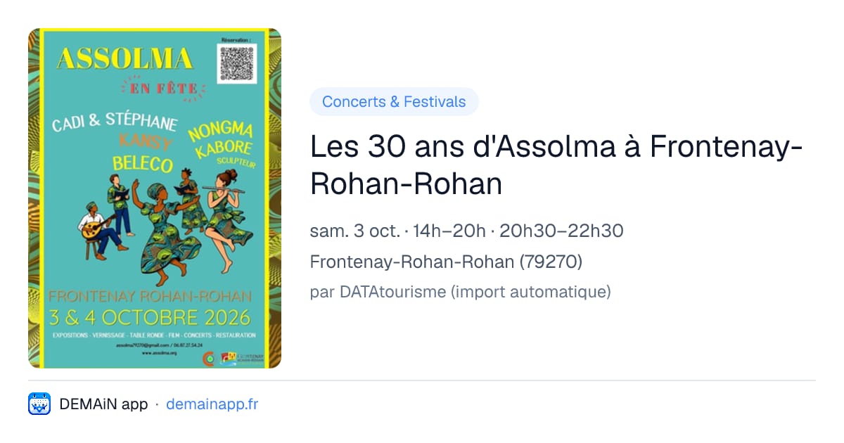 Les 30 ans d'Assolma à Frontenay-Rohan-Rohan — Frontenay-Rohan-Rohan