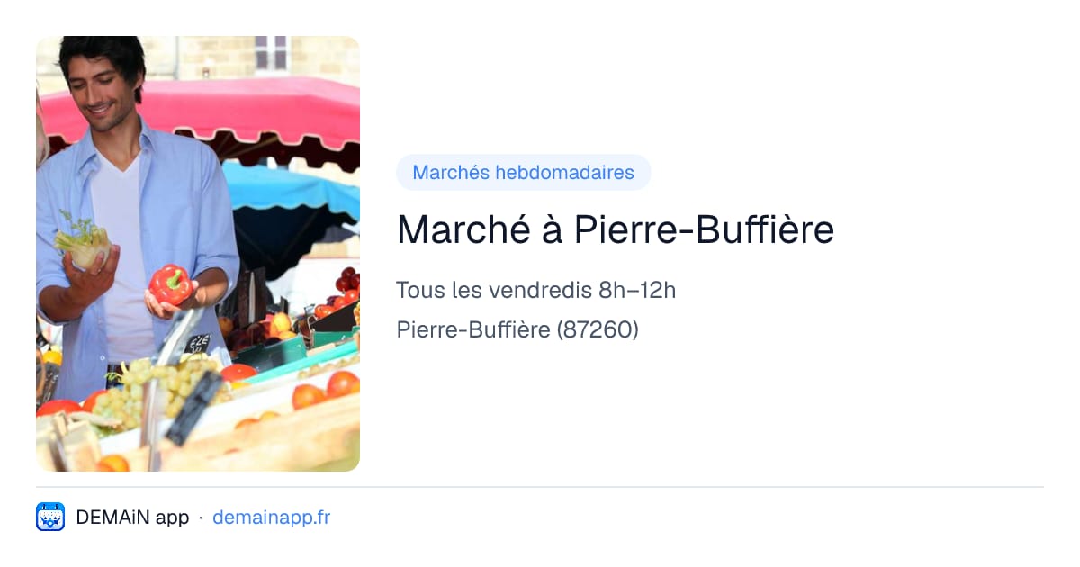 Marché à Pierre-Buffière — Pierre-Buffière