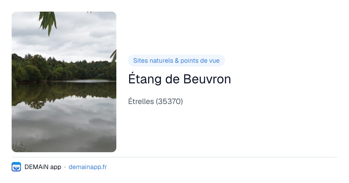 Étang de Beuvron — Étrelles